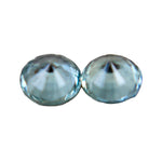 Unheated green sapphire pair 3.90 mm VS clarity loose gemstones for earrings and custom jewelry