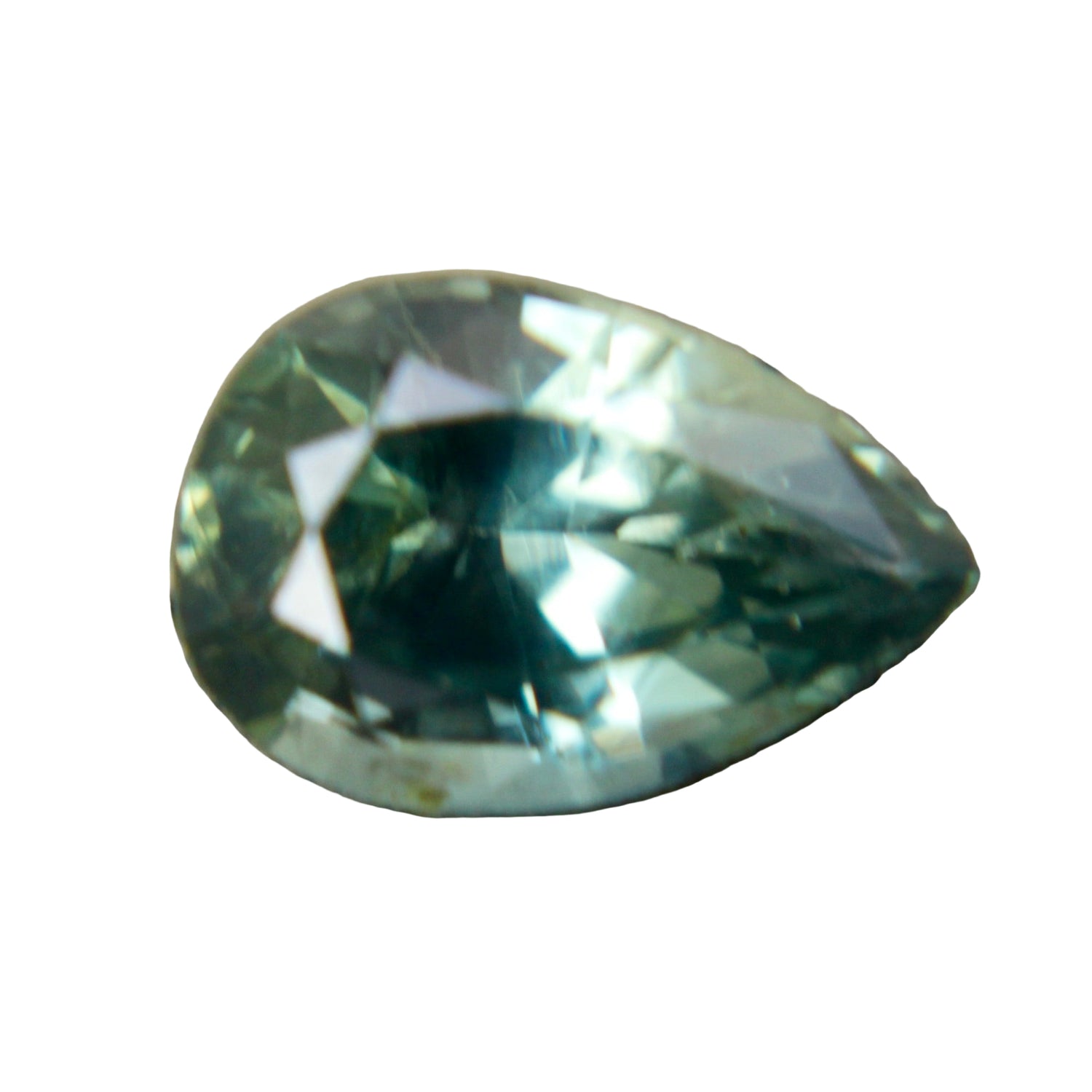 Natural Green Sapphire, Pear Cut (0.85 ct) - Sapphire pal