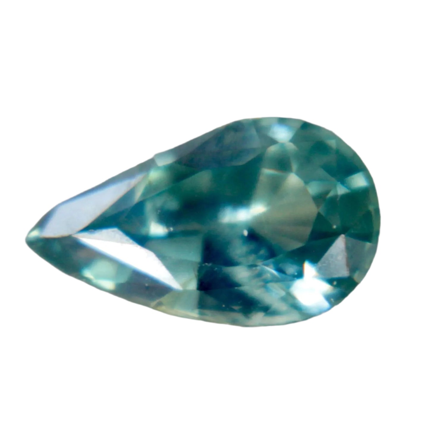 1.04ct Natural Green Sapphire | Unheated Pear Cut from Ceylon | Loose Ethical Gemstone - Sapphire pal