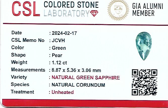 Natural Green Sapphire - Sapphirepal