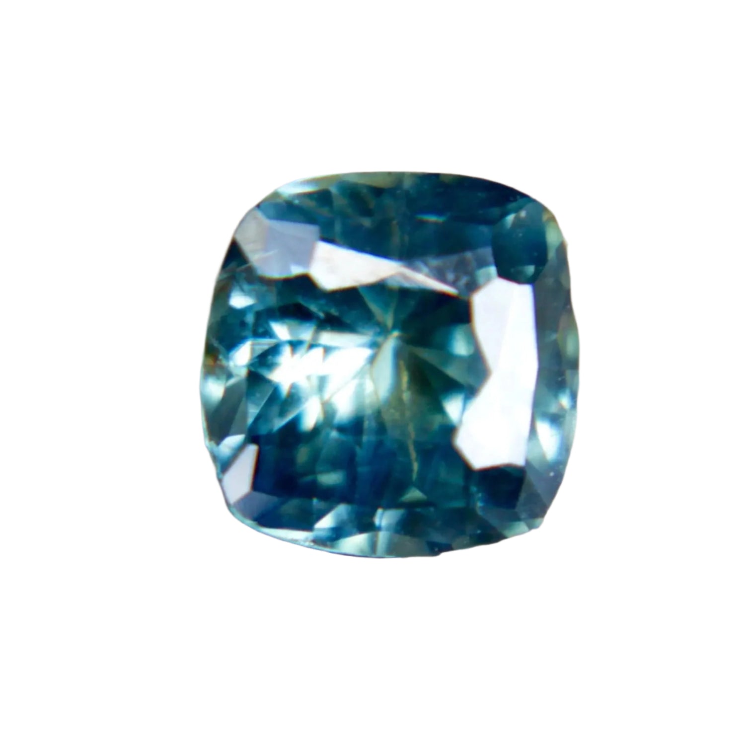 Natural Green Sapphire Cushion Cut 1.20 Carat Unheated Madagascar Sapphire for Engagement Rings and Custom Jewelry Designs