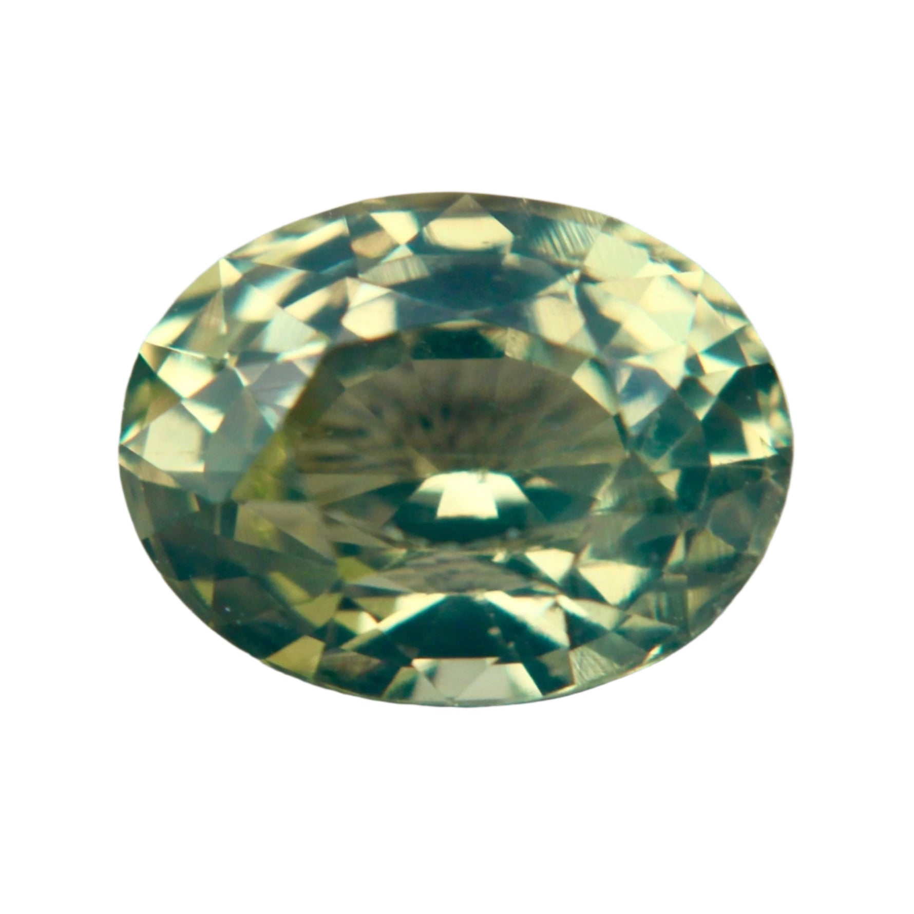 Natural Green Sapphire – 1.80 Carat Oval Cut