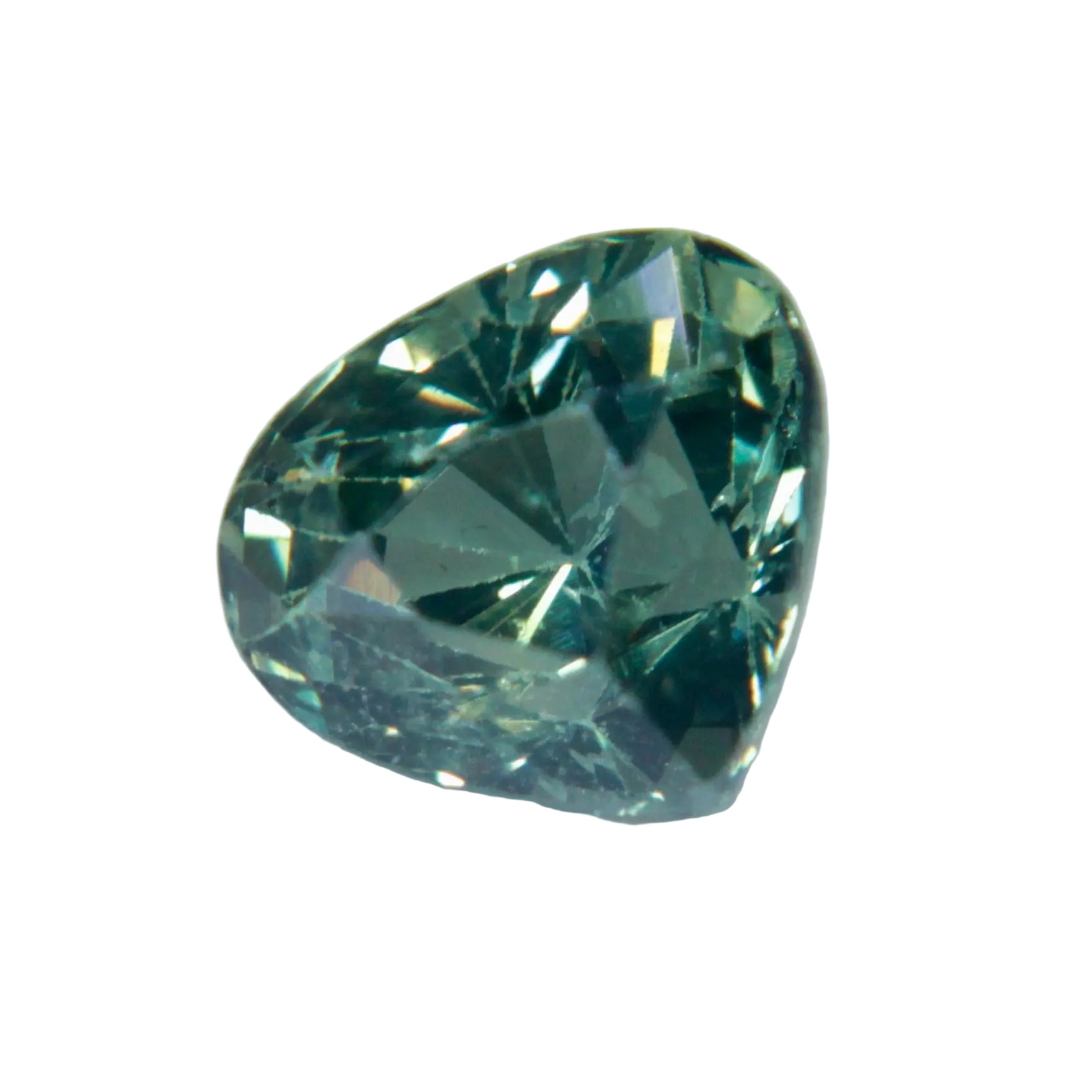 Green sapphire 6.04x5.42x4.28 mm loose stone for engagement ring