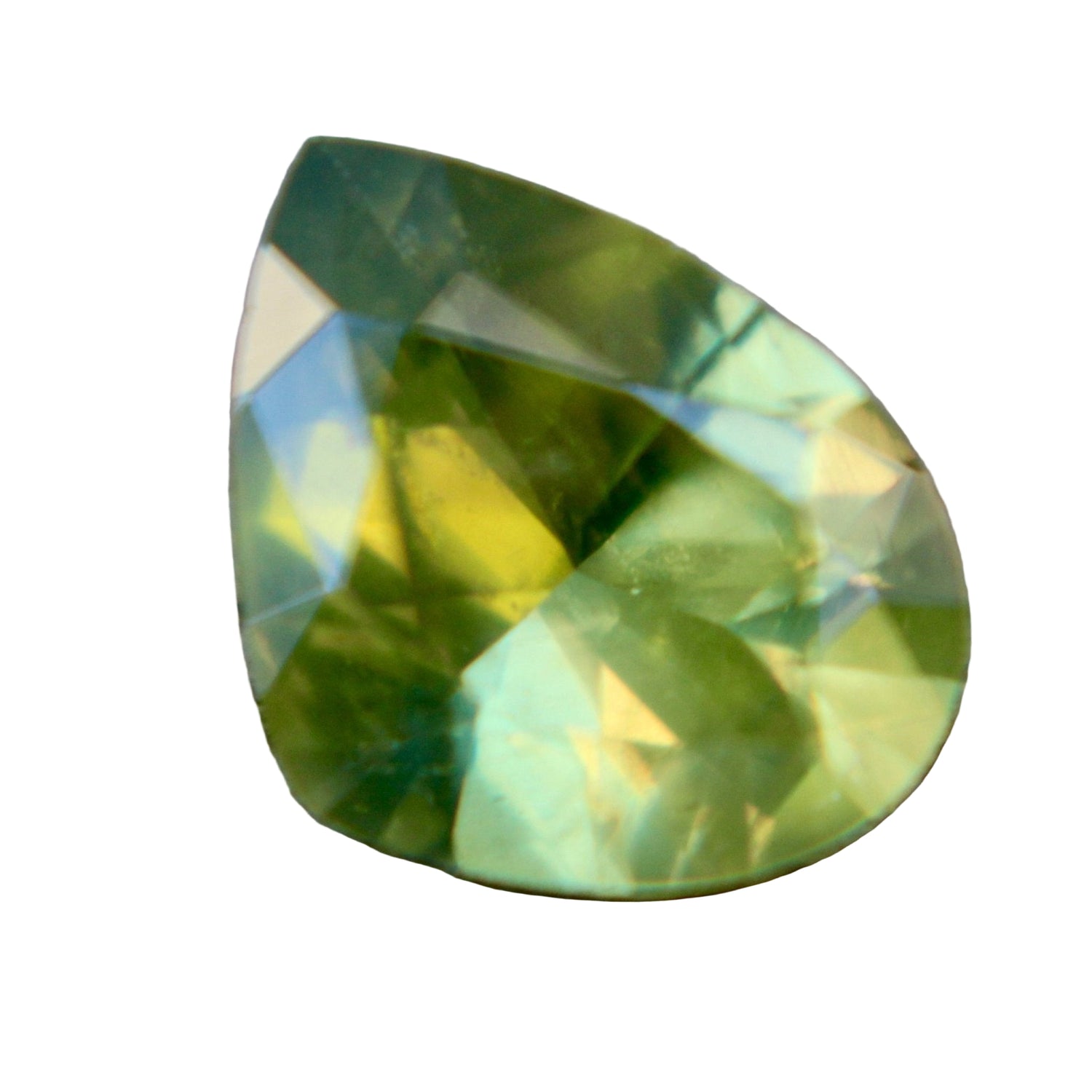 Natural green sapphire 1.54 ct freeform cut from Ceylon – earth-sourced gemstone for fine jewelry