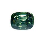 Natural Green Sapphire 0.91 Carat Cushion Cut from Madagascar