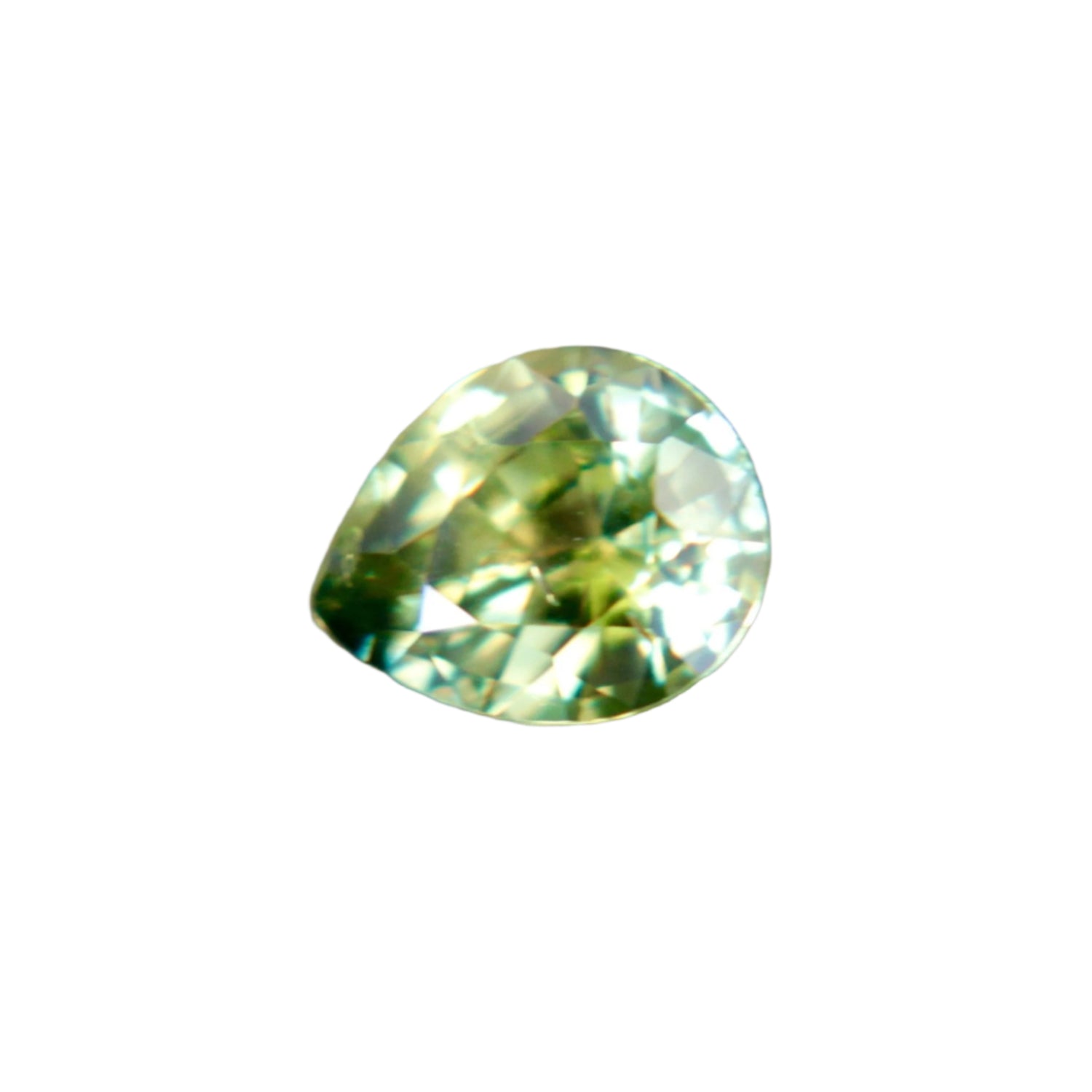 0.86ct Natural Green Sapphire | Pear Cut | Unheated Madagascar Gemstone- Sapphire pal