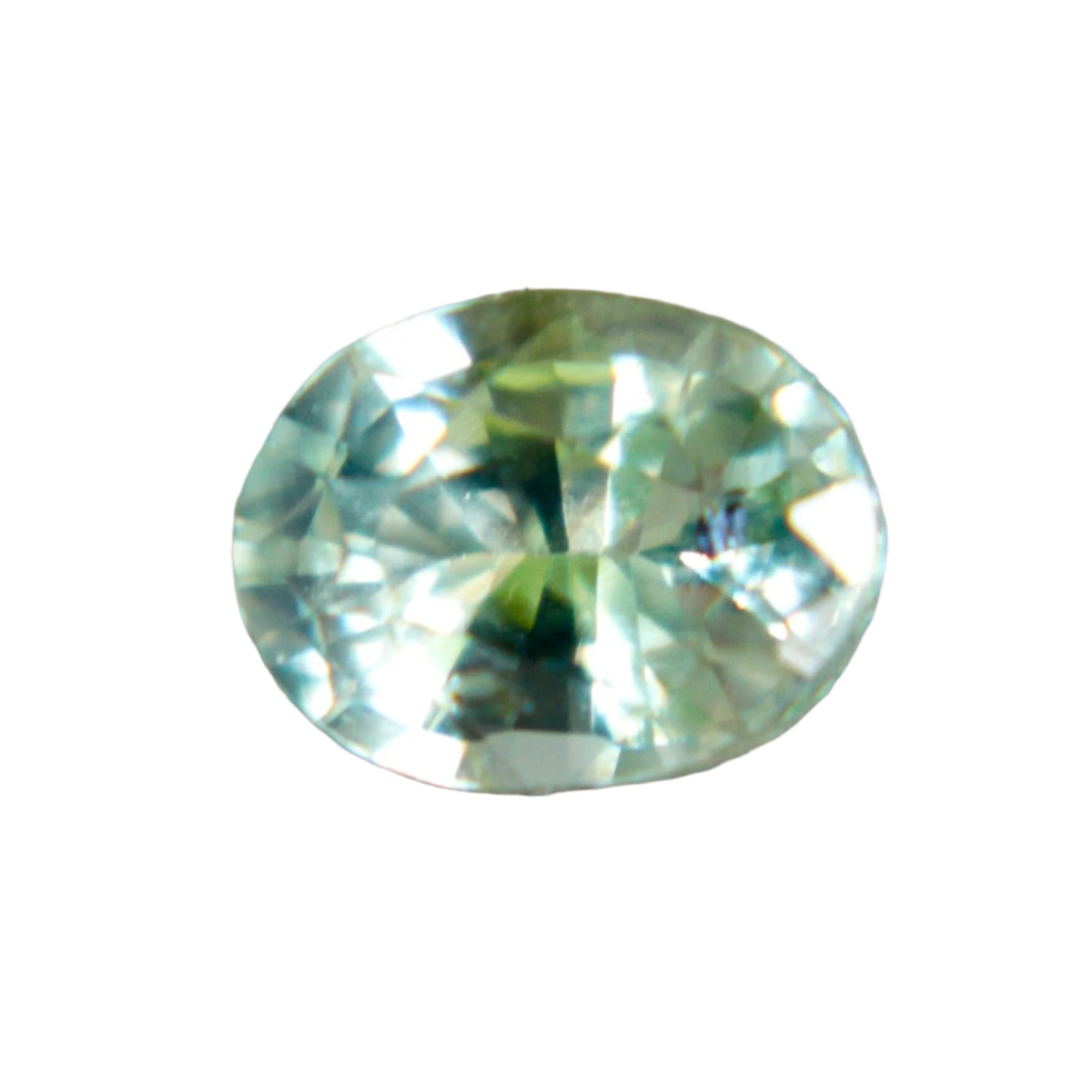 Natural Green Sapphire – 0.58 Carat Oval Cut | Madagascar
