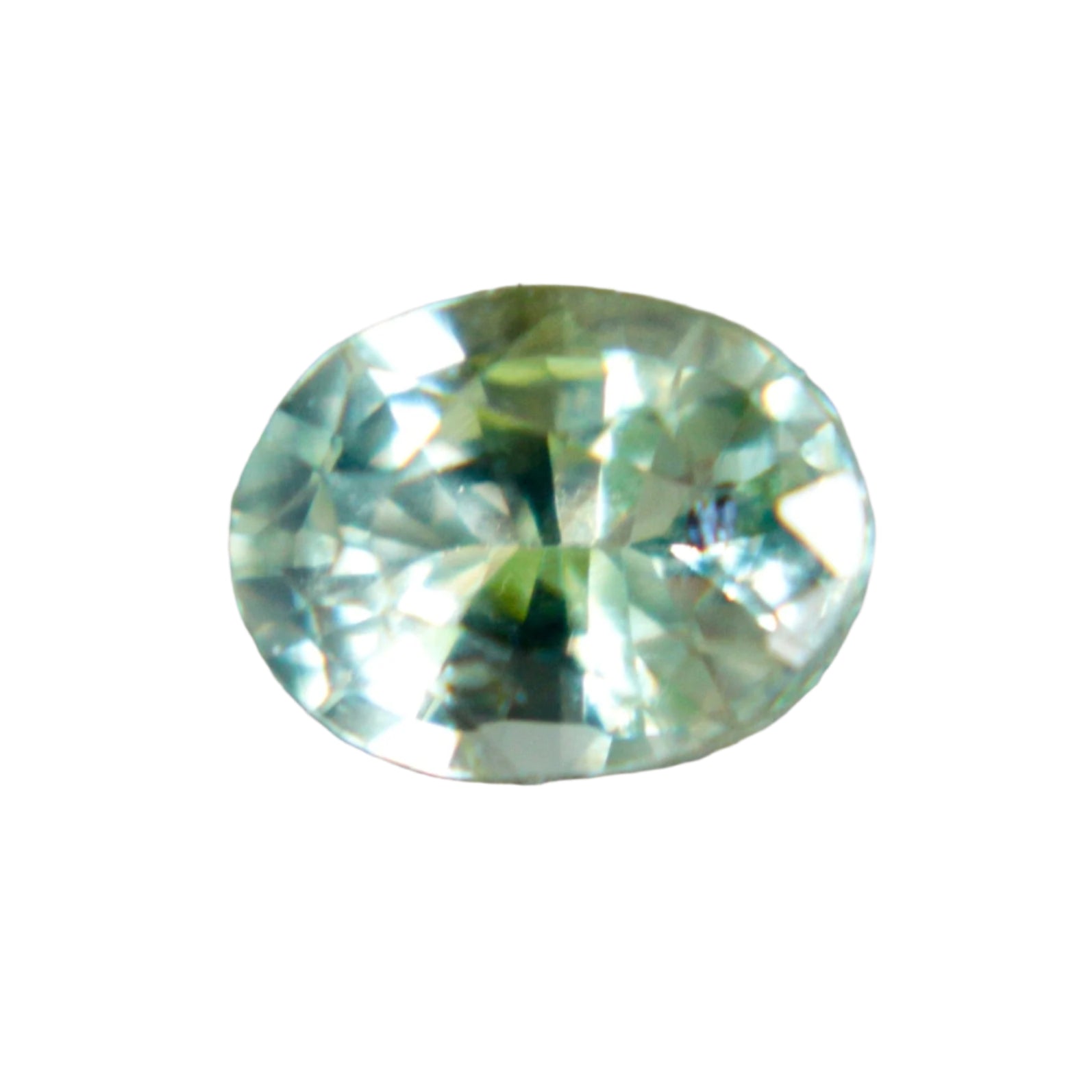 Natural Green Sapphire – 0.58 Carat Oval Cut | Madagascar