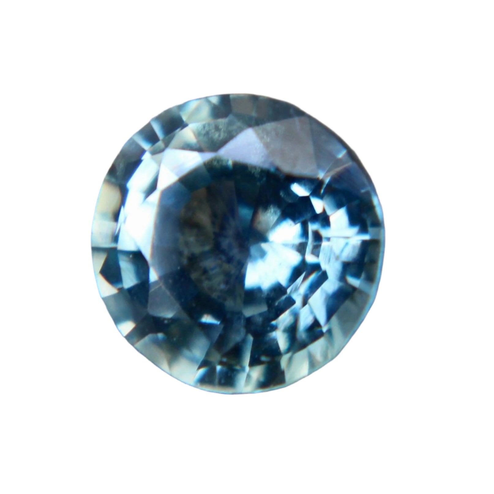 Natural Green Sapphire Round Cut 0.60 Carat from Madagascar

