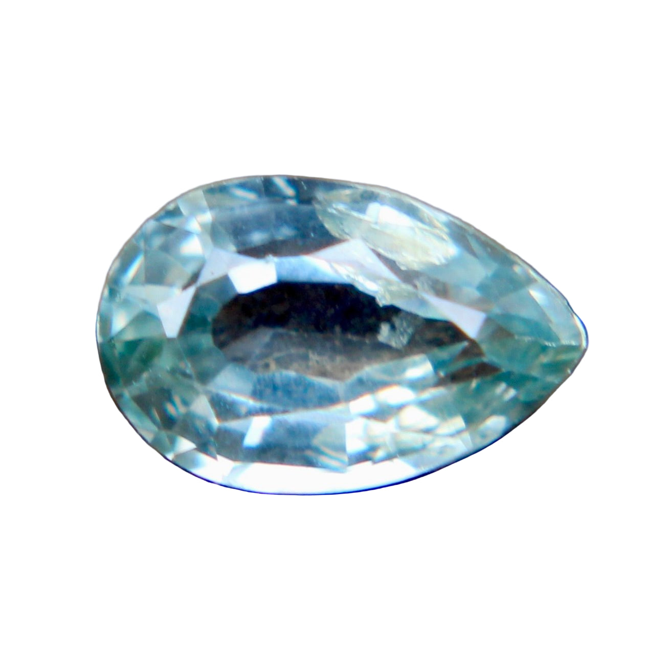 0.63 ct Natural Green Sapphire, Pear Cut, Madagascar origin, unheated untreated, I clarity – Sapphire Pal
