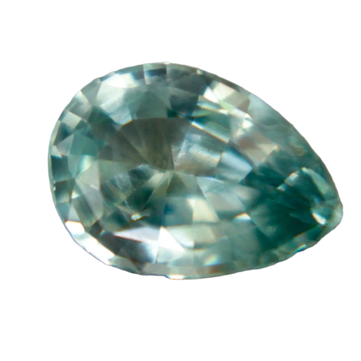 1.00 Carat Natural Green Sapphire | Pear Cut Loose Gemstone from Ceylon - Sapphire pal