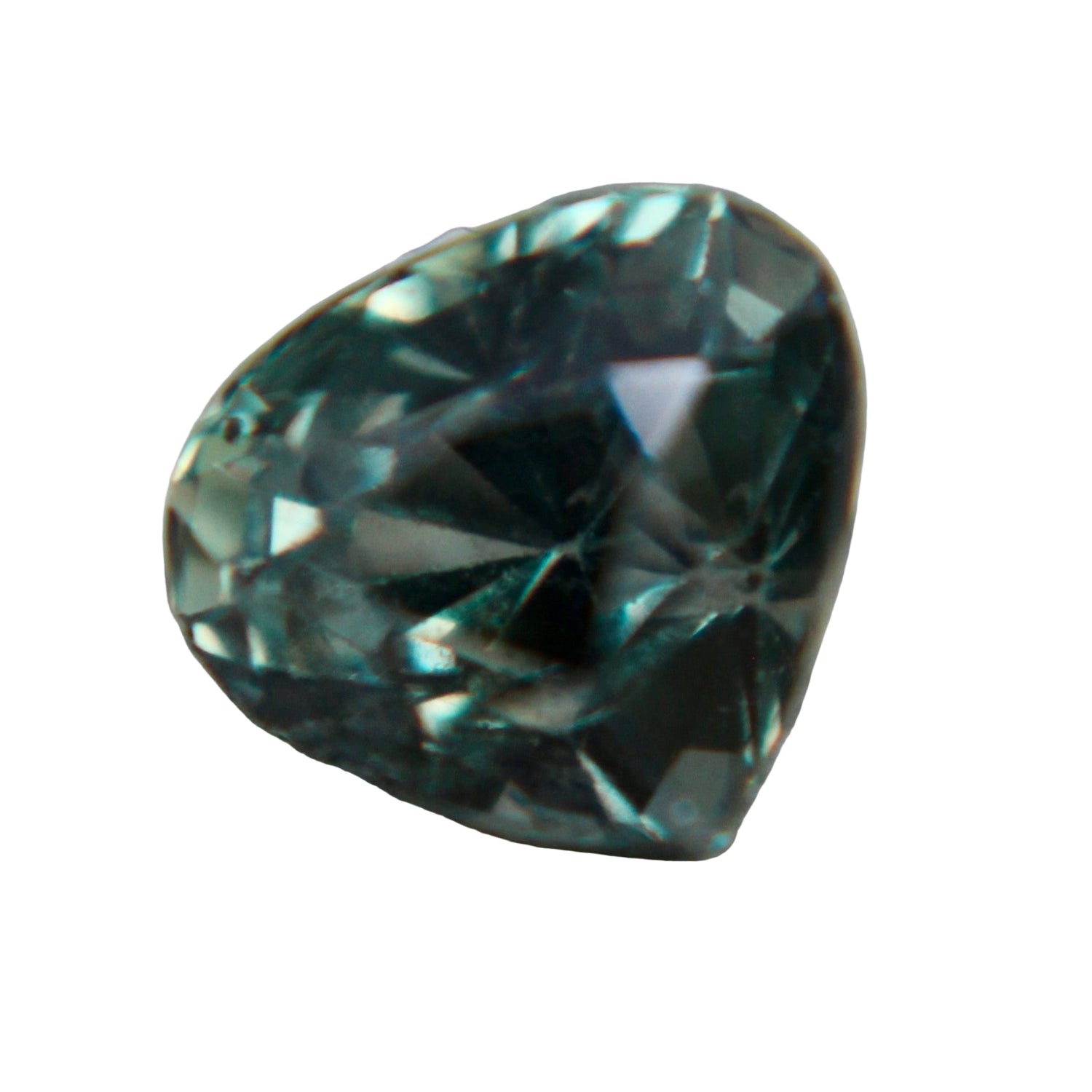 1.12ct natural green sapphire pear cut, unheated VS Ceylon gemstone