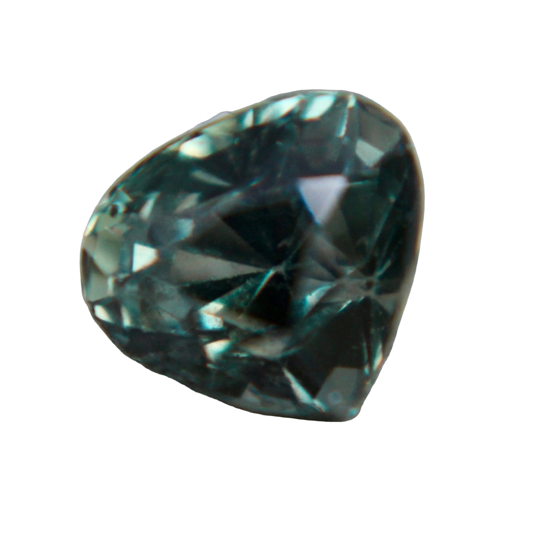 1.12ct natural green sapphire pear cut, unheated VS Ceylon gemstone