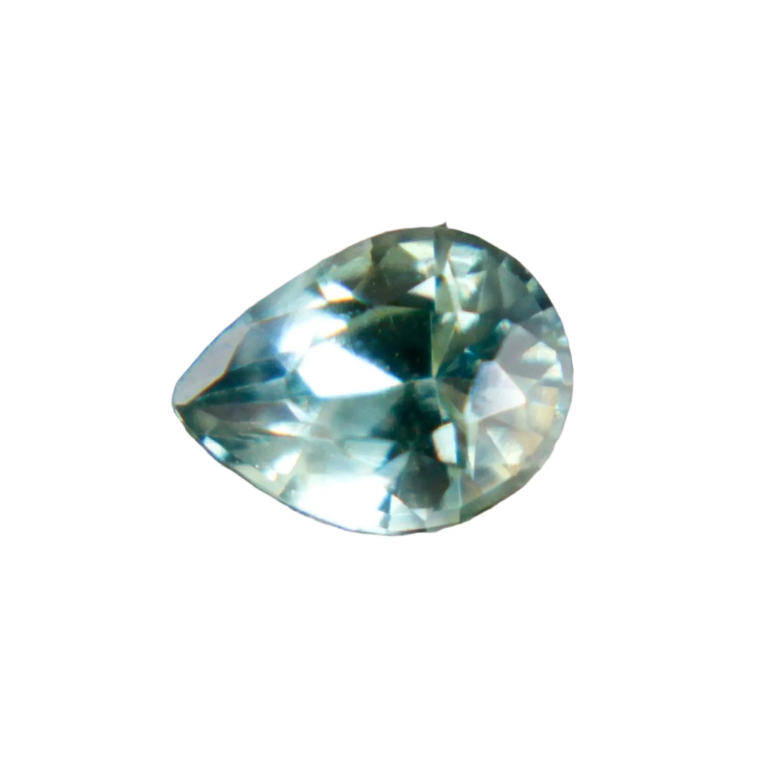 0.68ct Natural Green Sapphire | Pear Cut | Unheated Madagascar Gemstone  - Sapphire pal