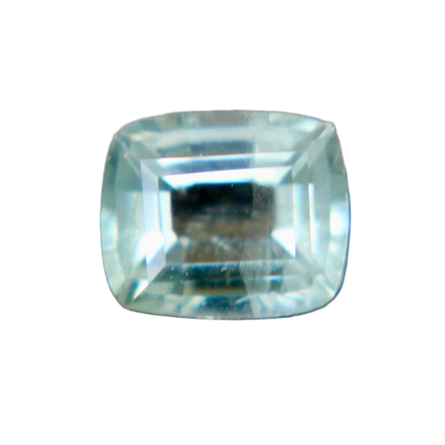 0.67 carat natural green sapphire cushion cut gemstone from Madagascar, unheated and untreated, I clarity – perfect for ethical fine jewelry

