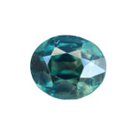 1.34 carat natural green sapphire, oval cut, unheated and eye clean clarity, earth mined gemstone – perfect for engagement rings or fine jewellery

