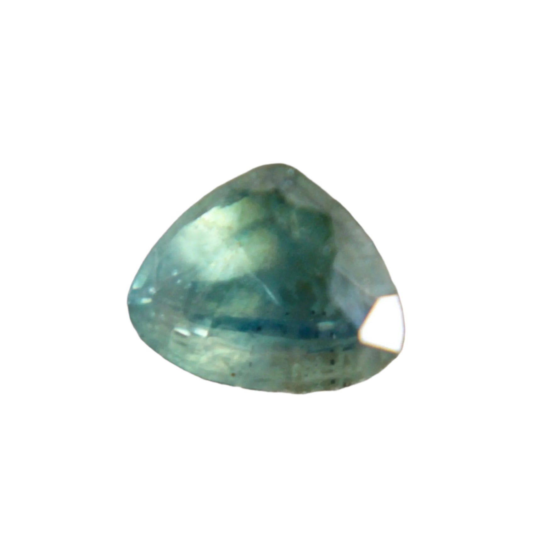 0.84ct Natural Green Sapphire – Trillion Cut | Unheated | Sapphire Pal 