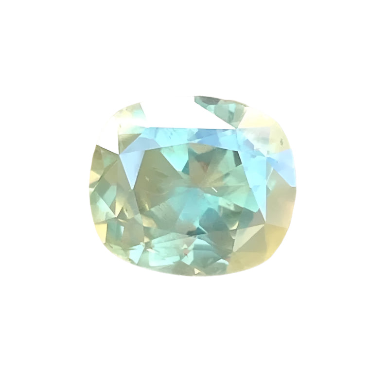 5.55 Carat Cushion Cut Natural Green Sapphire from Madagascar – SI Clarity Loose Gem by Sapphire Pal