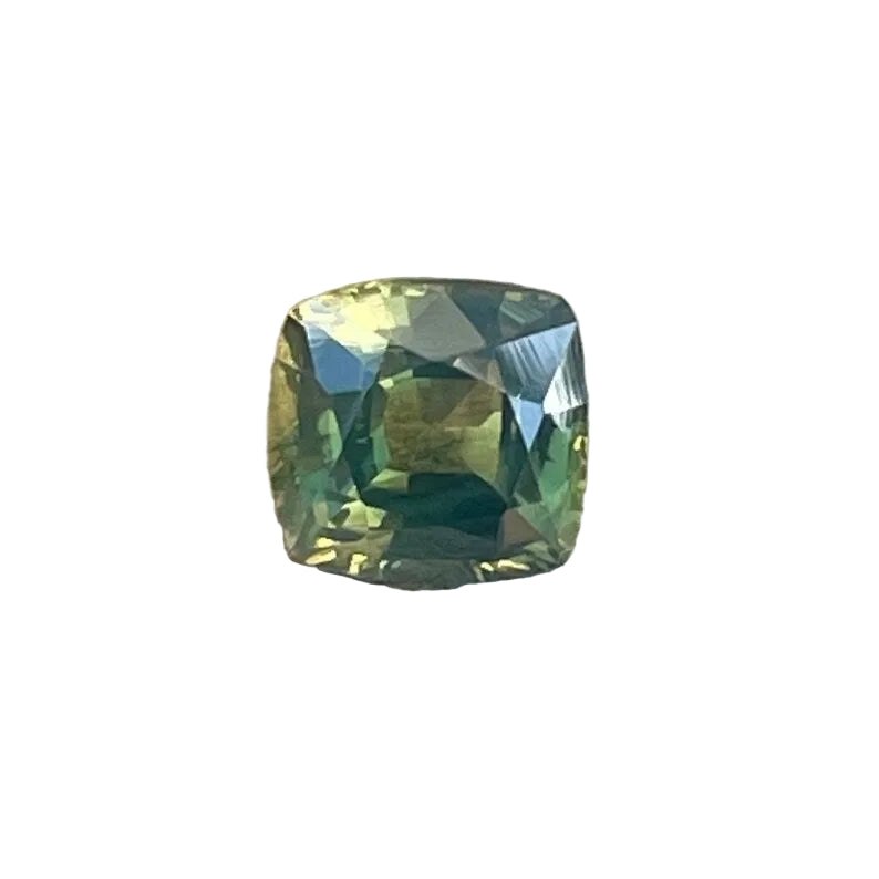 Natural Green Sapphire Cushion Cut 0.76 Carat from Madagascar