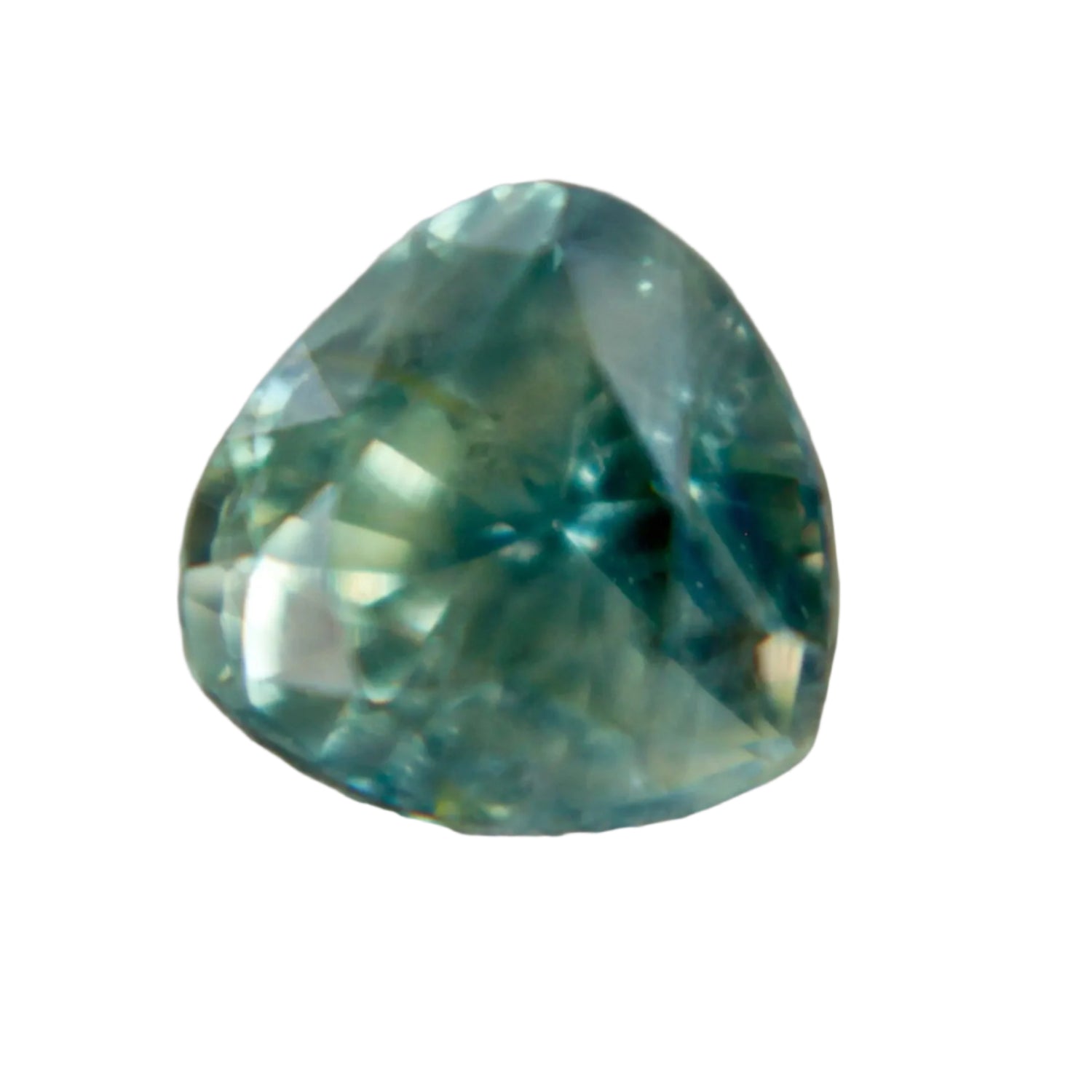 1.24 Carat Trillion Cut Natural Green Sapphire from Madagascar – Unheated

