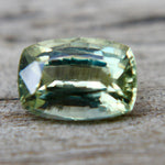 Natural cushion green sapphire gemstone for engagement ring design