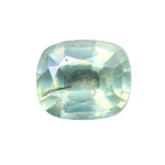 0.97 carat cushion cut natural green sapphire gemstone from Madagascar, unheated, untreated, I clarity – ethical and certified for custom jewelry