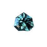 Natural green sapphire 0.84 ct trillion cut – unheated eye-clean loose gemstone