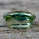 Untreated cushion cut green sapphire 0.76 carat for fine jewelry