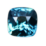 0.81ct natural green sapphire square cushion, unheated eye clean loose gemstone