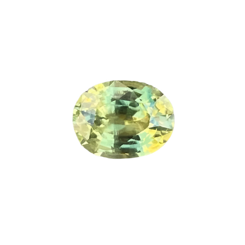 1.00 carat oval cut natural green sapphire gemstone from Madagascar – unheated, VVS clarity, certified by Sapphire Pal Australia

