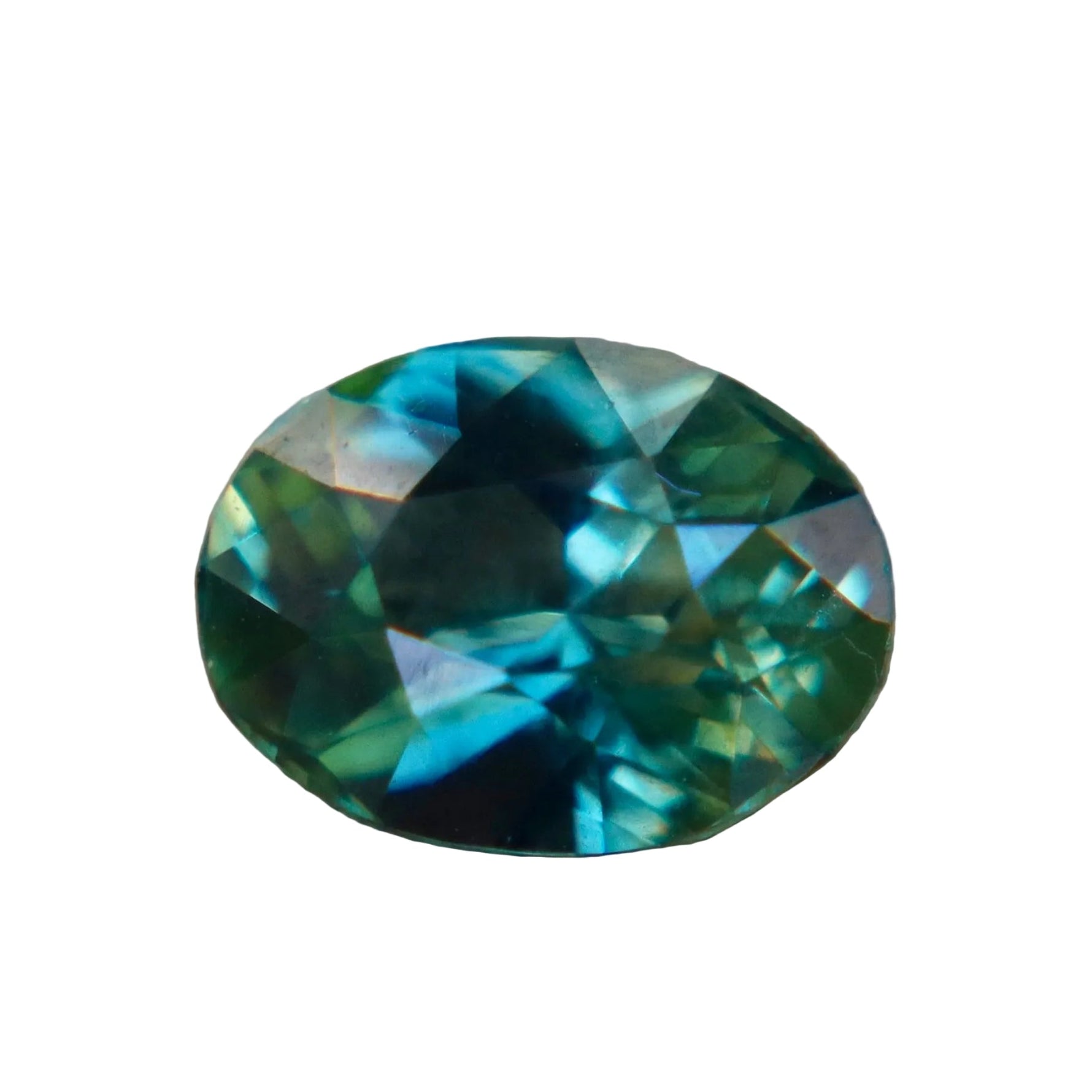 Natural Green Yellow Parti Sapphire 1.08 Carat Oval Cut Loose Sapphire – Madagascar - Sapphirepal