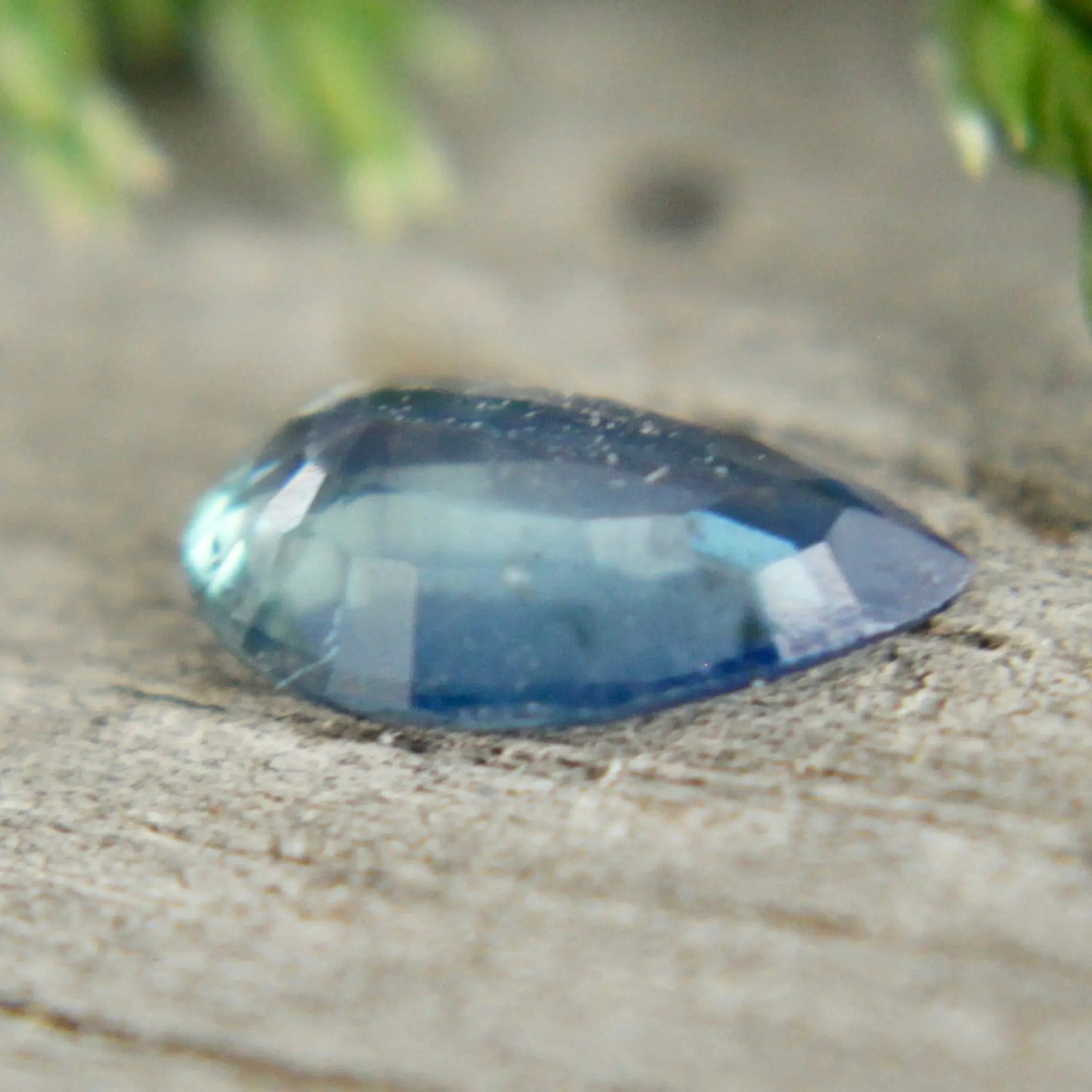 Natural Greenish Blue Sapphire – 0.77 Carat Pear Cut | Unheated Madagascar Gemstone - Sapphirepal