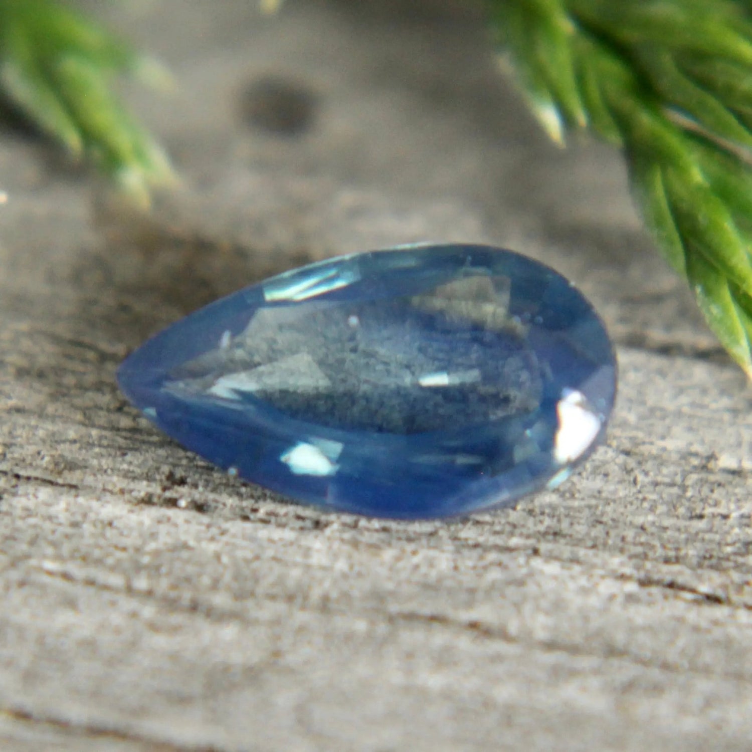 Natural Greenish Blue Sapphire – 0.77 Carat Pear Cut | Unheated Madagascar Gemstone - Sapphirepal