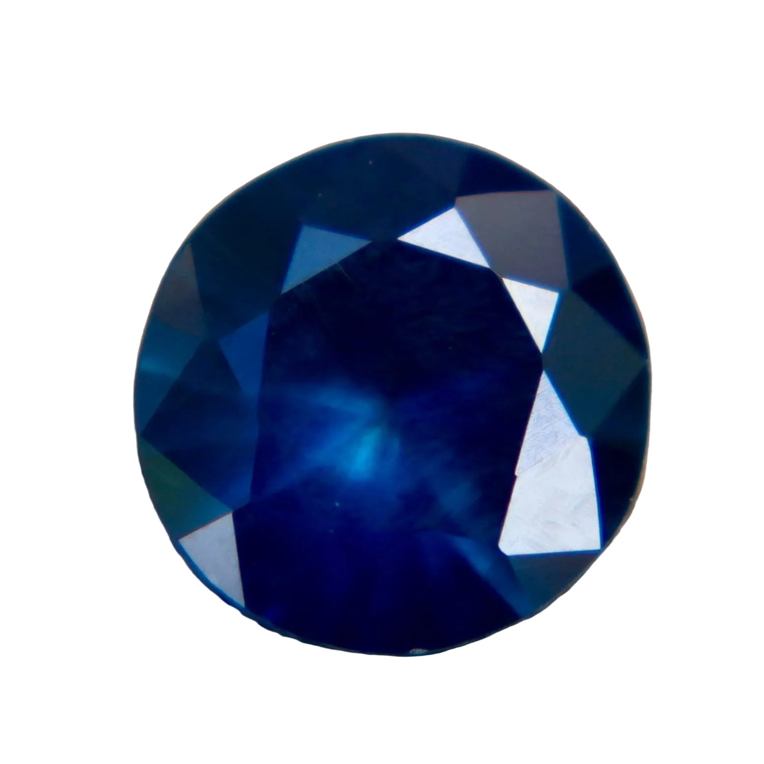 Natural Greenish Blue Sapphire 0.78ct Round Cut VS – Madagascar Teal Loose Sapphire - Sapphirepal