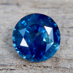 Natural Greenish Blue Sapphire 1.02ct Round Cut | Certified Heated Loose Sapphire - Sapphirepal