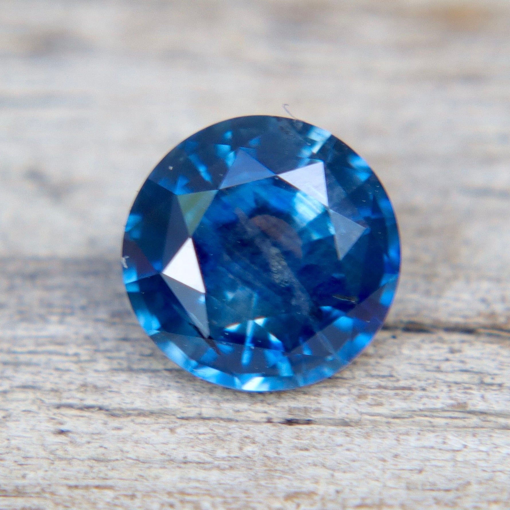 Natural Greenish Blue Sapphire 1.02ct Round Cut | Certified Heated Loose Sapphire - Sapphirepal