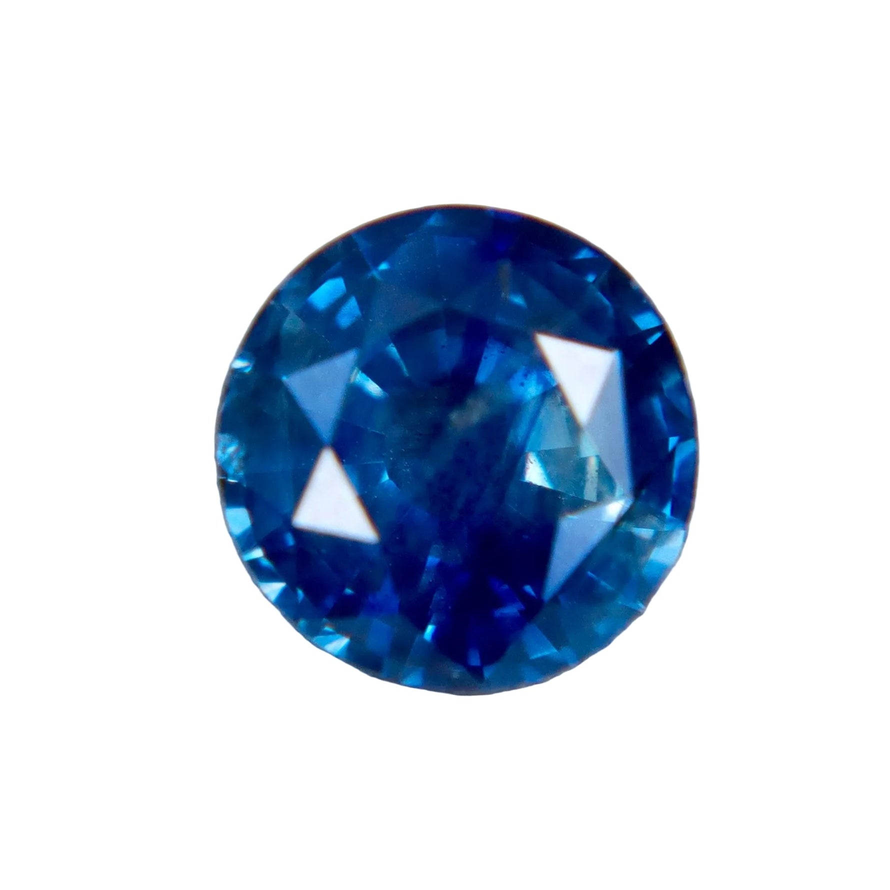 Natural Greenish Blue Sapphire 1.02ct Round Cut | Certified Heated Loose Sapphire - Sapphirepal