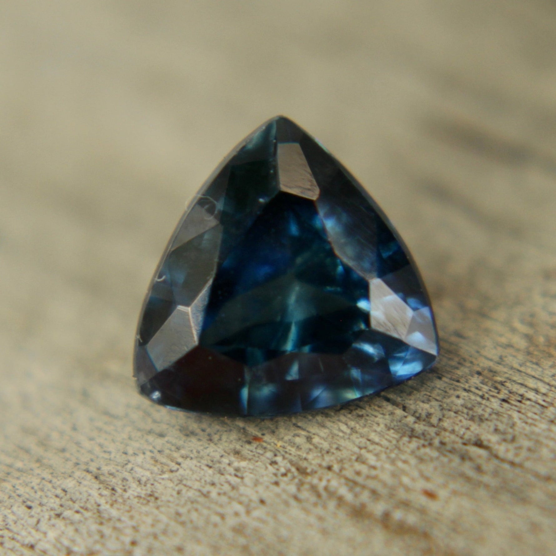 Natural Greenish Blue Sapphire – 1.08 Carat Trillion Cut | Unheated Madagascar Gemstone - Sapphirepal