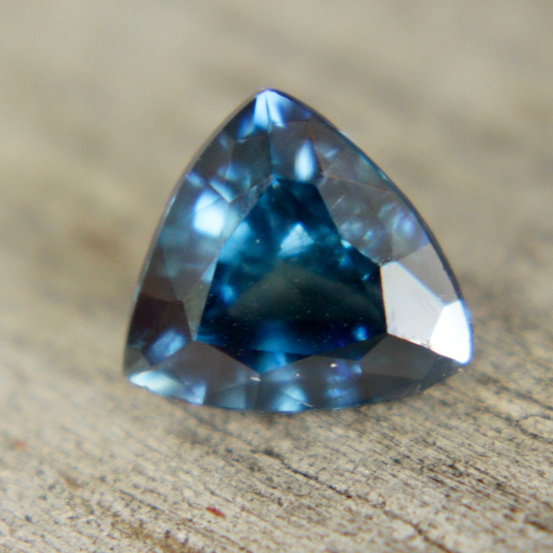 Natural Greenish Blue Sapphire – 1.08 Carat Trillion Cut | Unheated Madagascar Gemstone - Sapphirepal