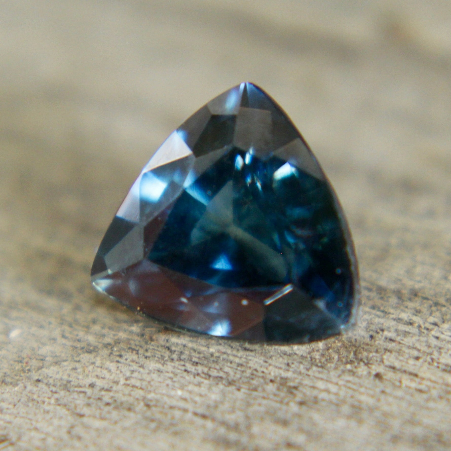 Natural Greenish Blue Sapphire – 1.08 Carat Trillion Cut | Unheated Madagascar Gemstone - Sapphirepal