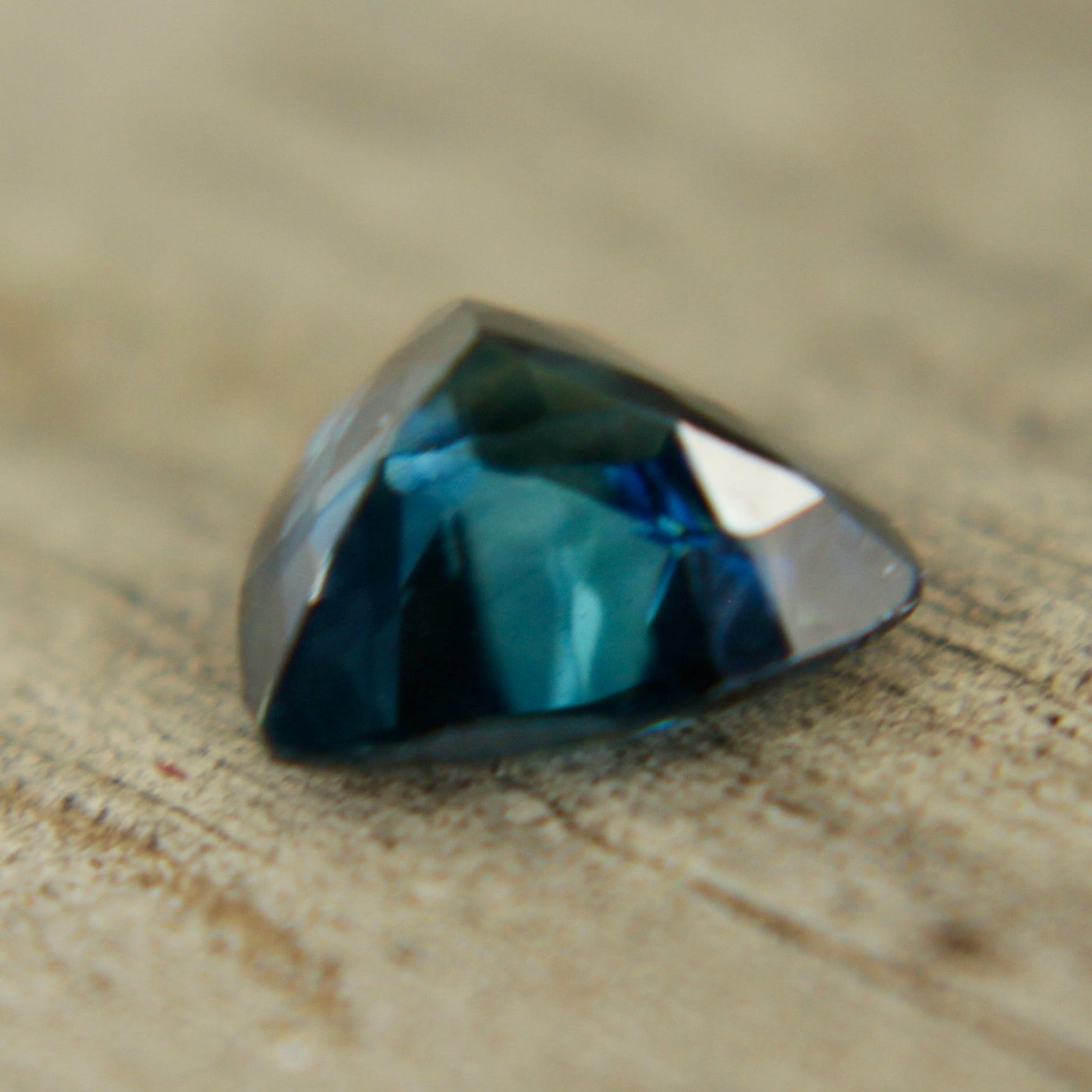 Natural Greenish Blue Sapphire – 1.08 Carat Trillion Cut | Unheated Madagascar Gemstone - Sapphirepal