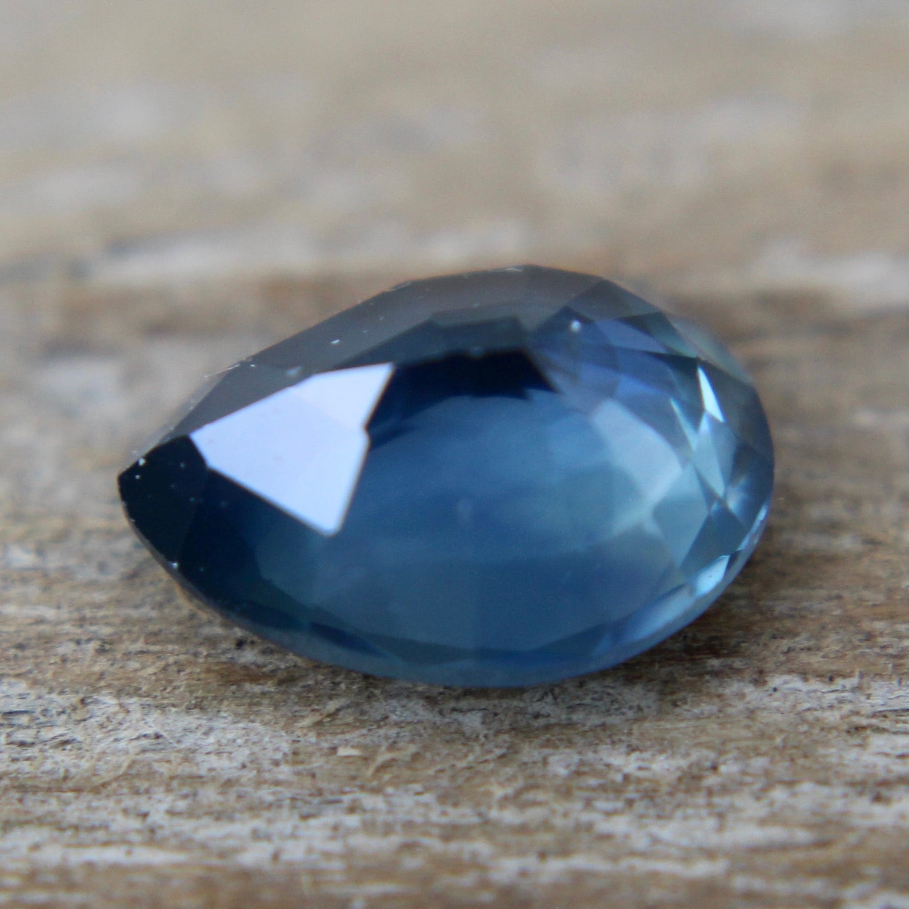 Loose teal sapphire 0.97 carat pear cut gemstone for engagement ring