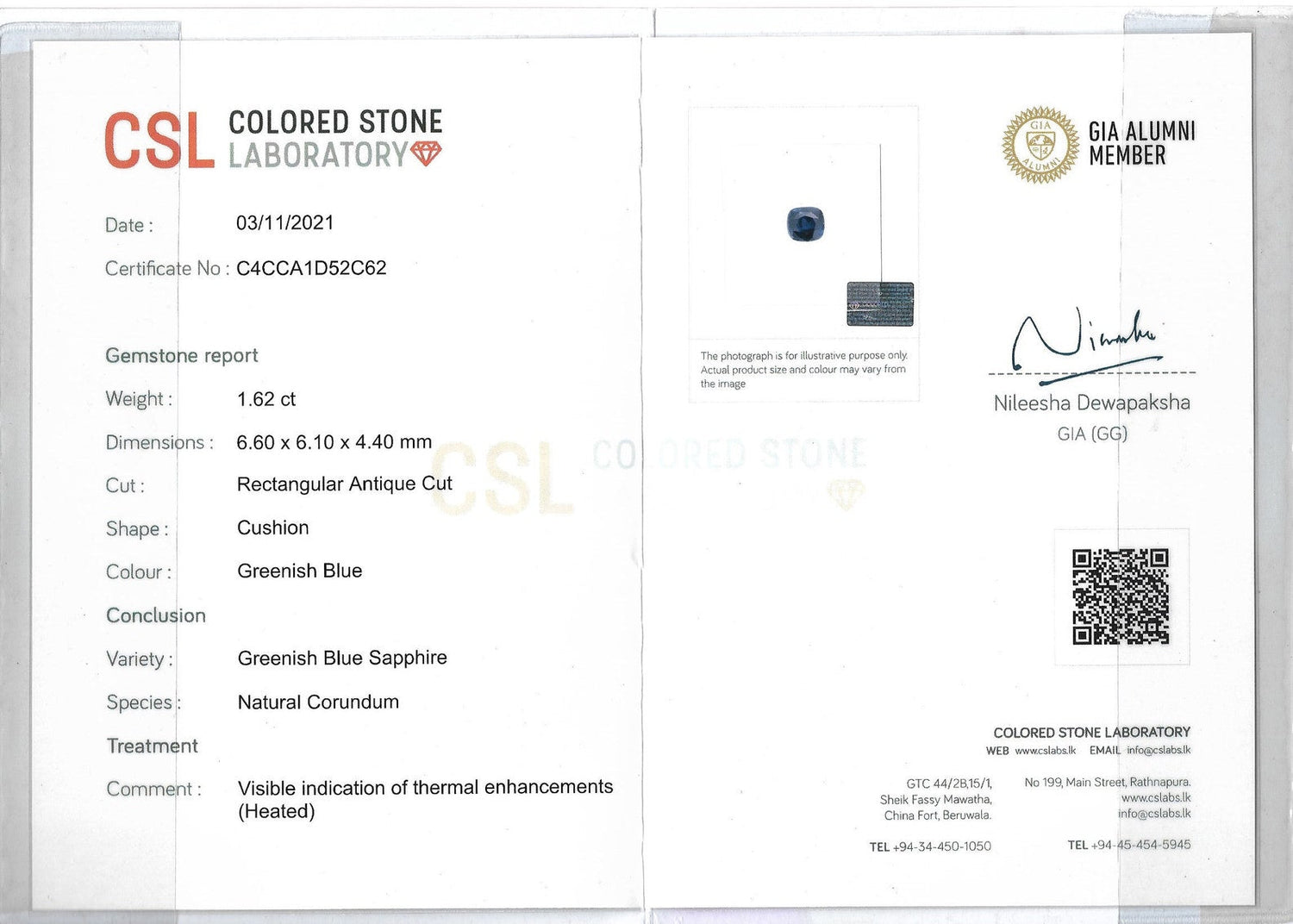 Natural Greenish Blue Sapphire - Sapphirepal