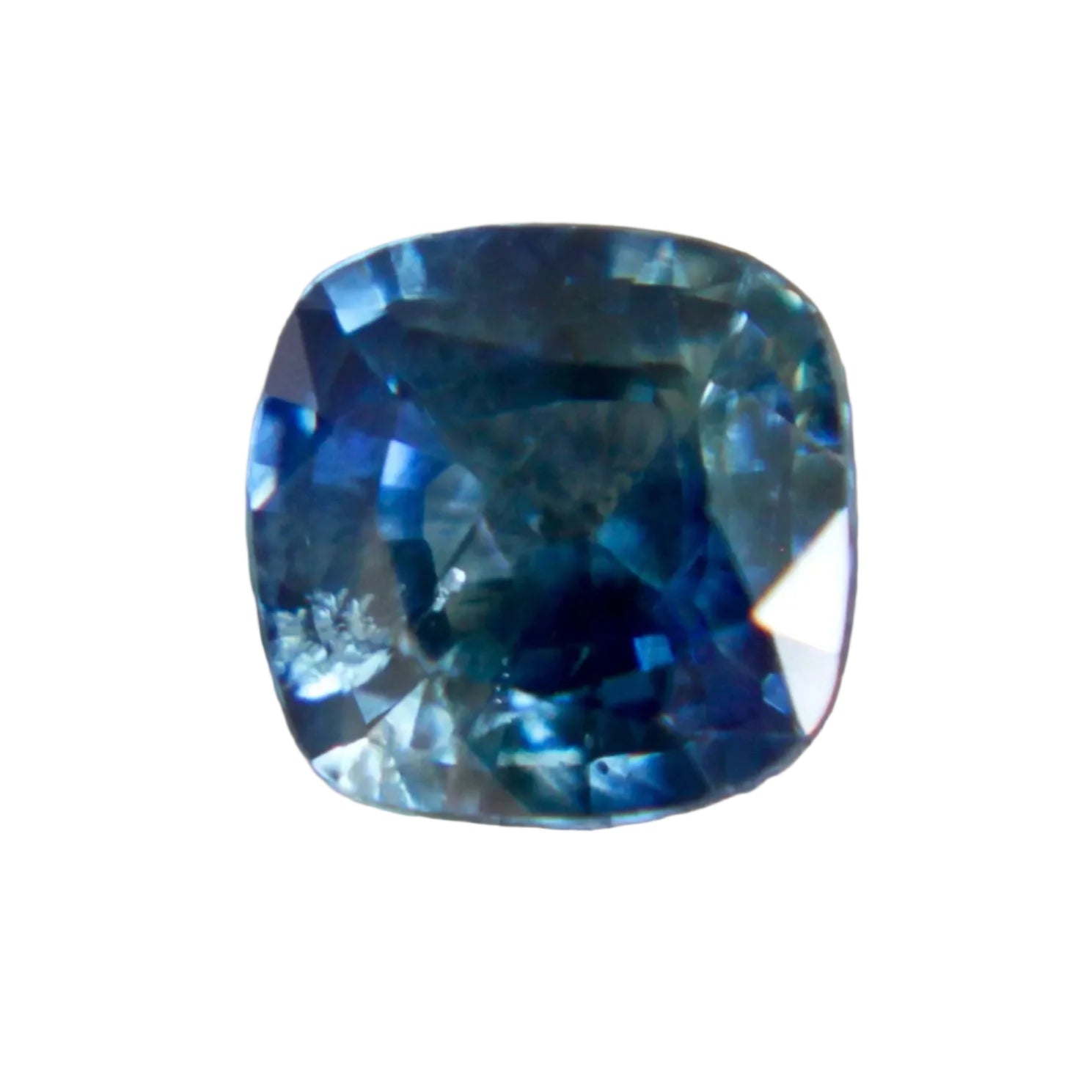 0.90 Carat Natural Greenish Blue Sapphire - Cushion Cut Gemstone for Engagement Rings- Sapphire pal