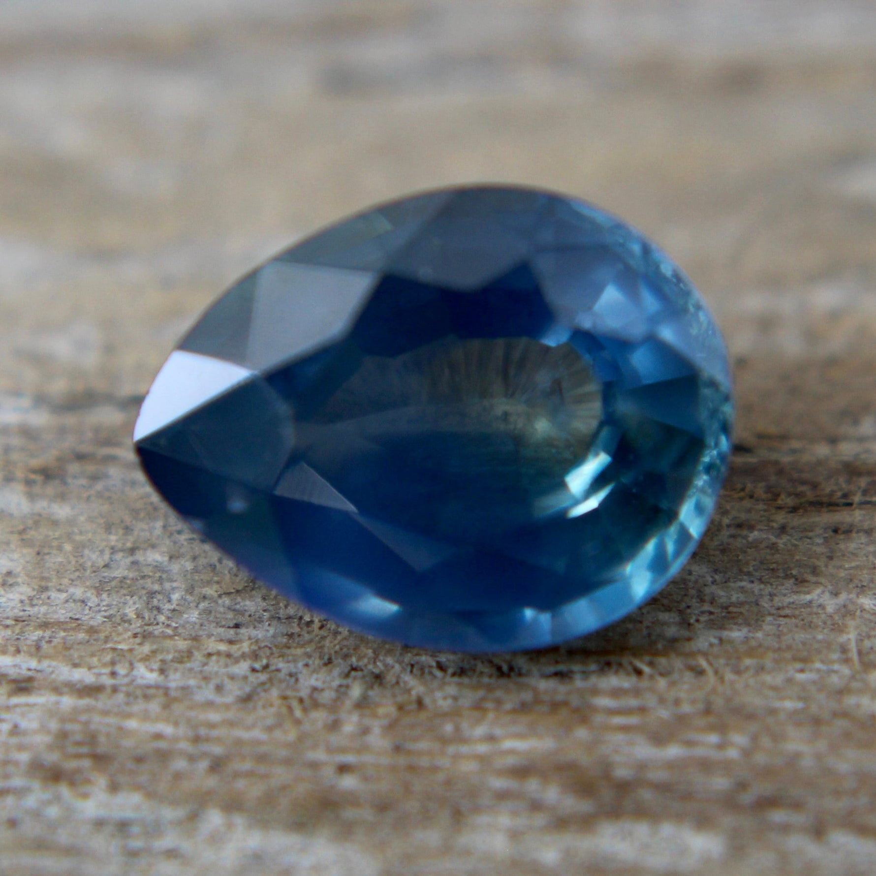 Natural blue green sapphire 0.97ct gemstone for custom ring design