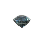 Rare color green-gray sapphire 6.20 mm round, 4.50 mm depth—fine jewelry stone
