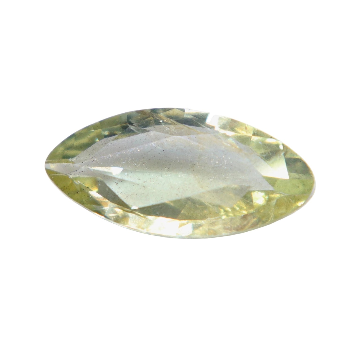Natural Greenish - Yellow Sapphire 0.84ct — Madagascar, Unheated, Marquise Cut (SI) - Sapphirepal