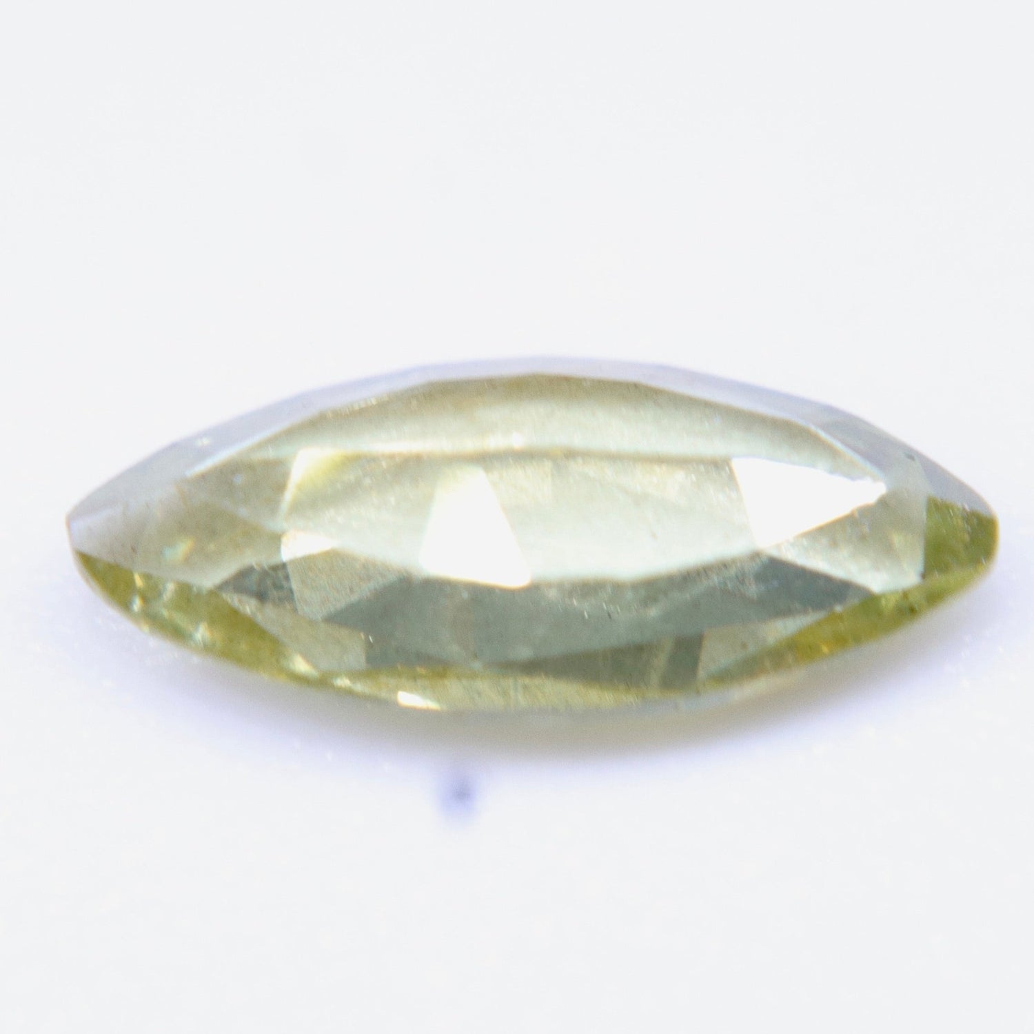 Natural Greenish - Yellow Sapphire 0.84ct — Madagascar, Unheated, Marquise Cut (SI) - Sapphirepal