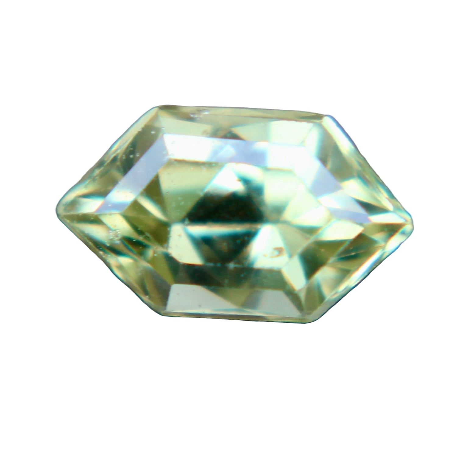 Natural Greenish Yellow Sapphire – 1.01 Carat Freeform Cut (Ceylon, Unheated) - Sapphire pal