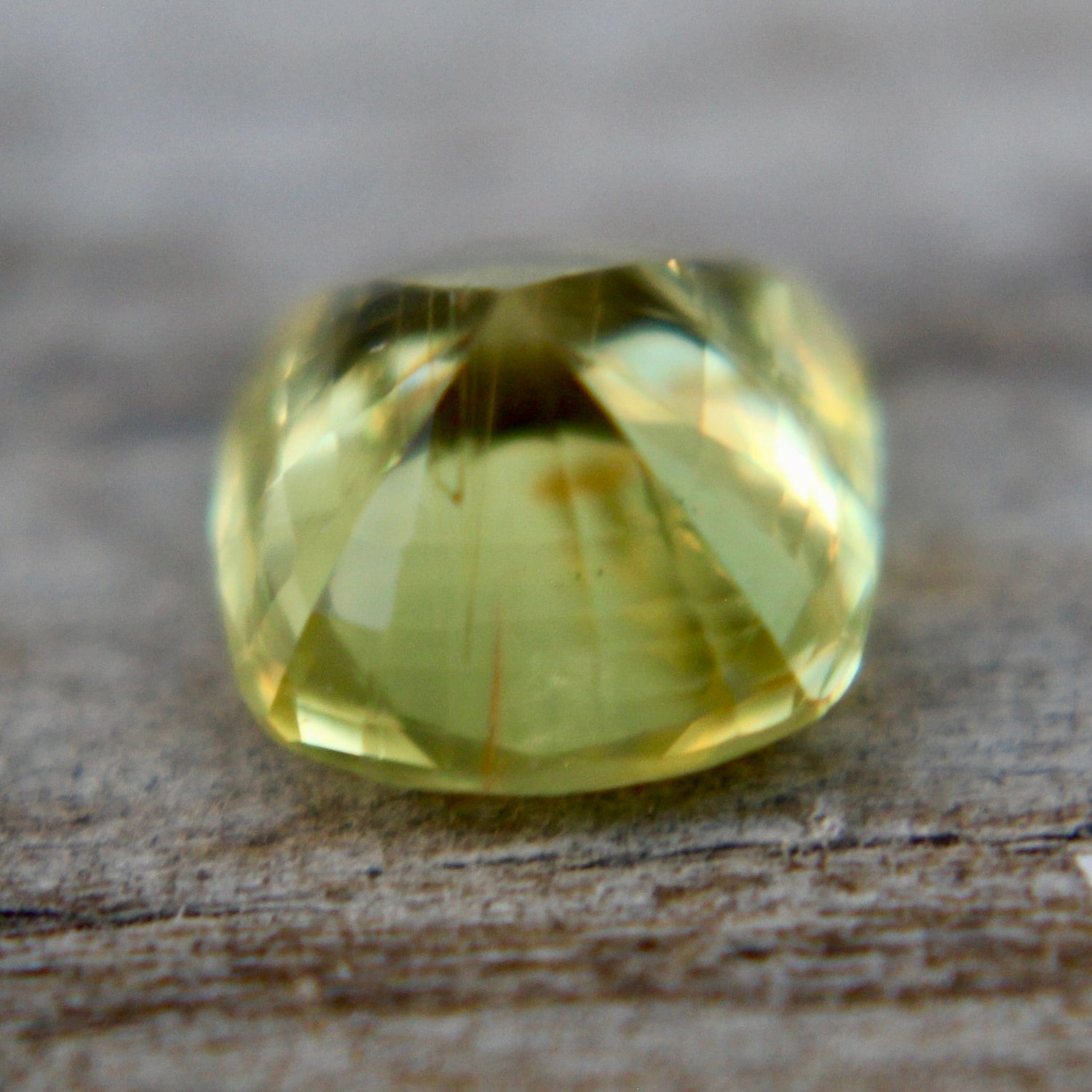 Natural Greenish Yellow Sapphire – 1.27 Carat Rectangular Shaped - Sapphirepal
